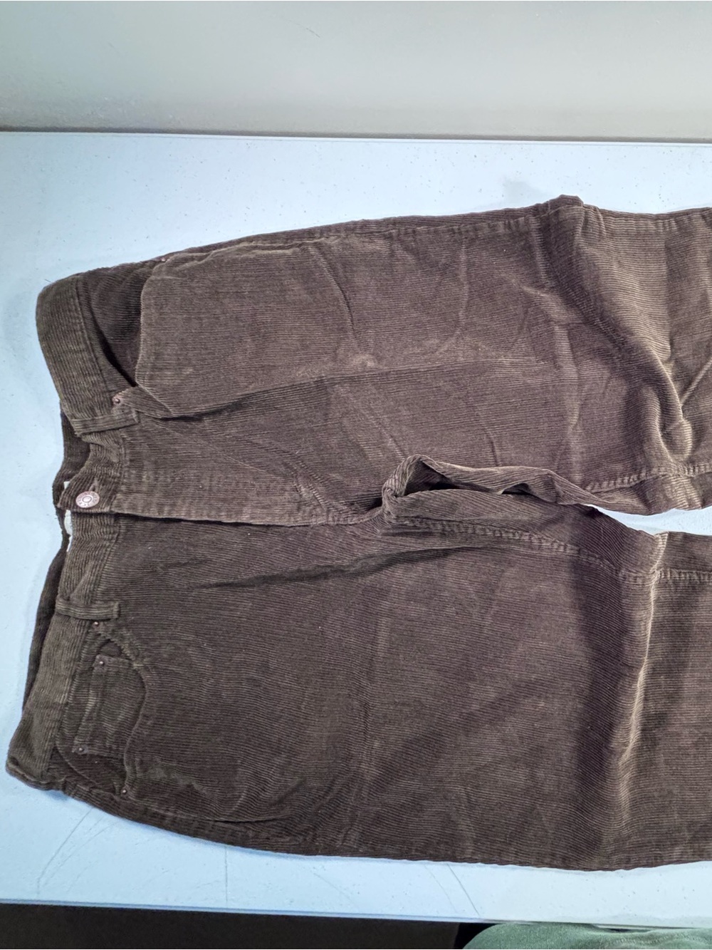 J. Crew Men's Corduroy Pants in green/brown